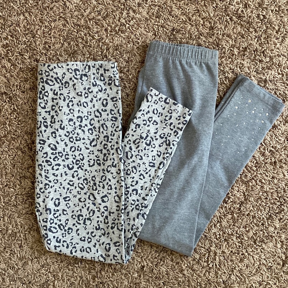Childrens Place leopard sparkle legging bundle